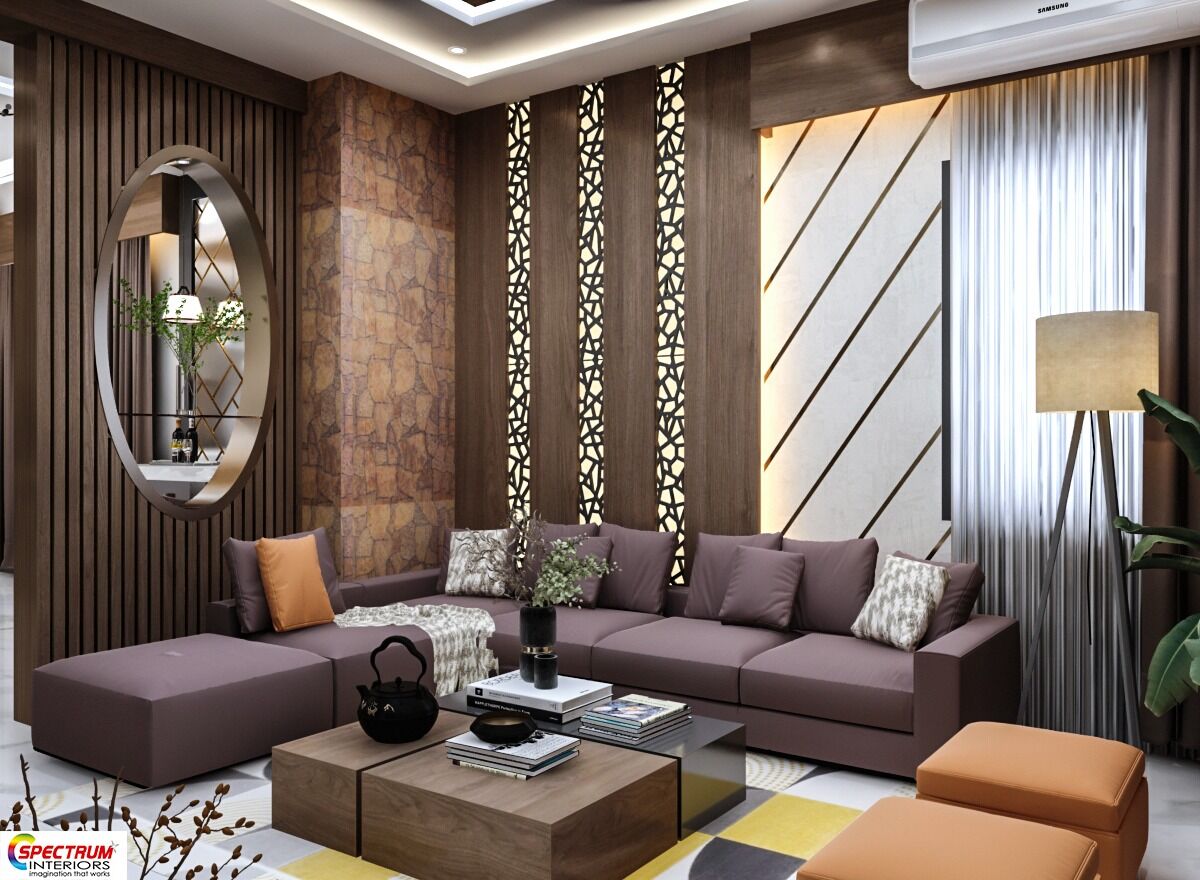 A Timeless 3,440 sq. ft. DSR Woodwinds' Duplex Flat Interior Design